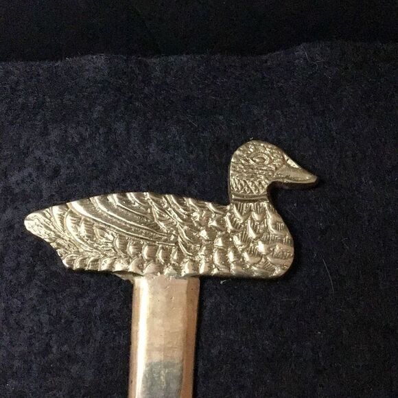 Solid brass duck letter opener from India - Picture 3 of 6
